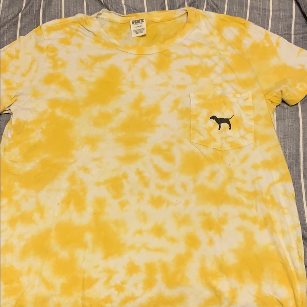 Cute yellow campus tee